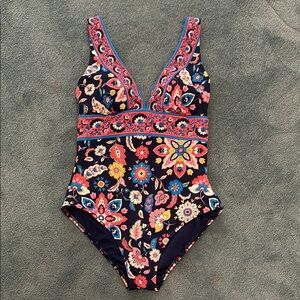 Boden Porto V-neck full piece swimsuit